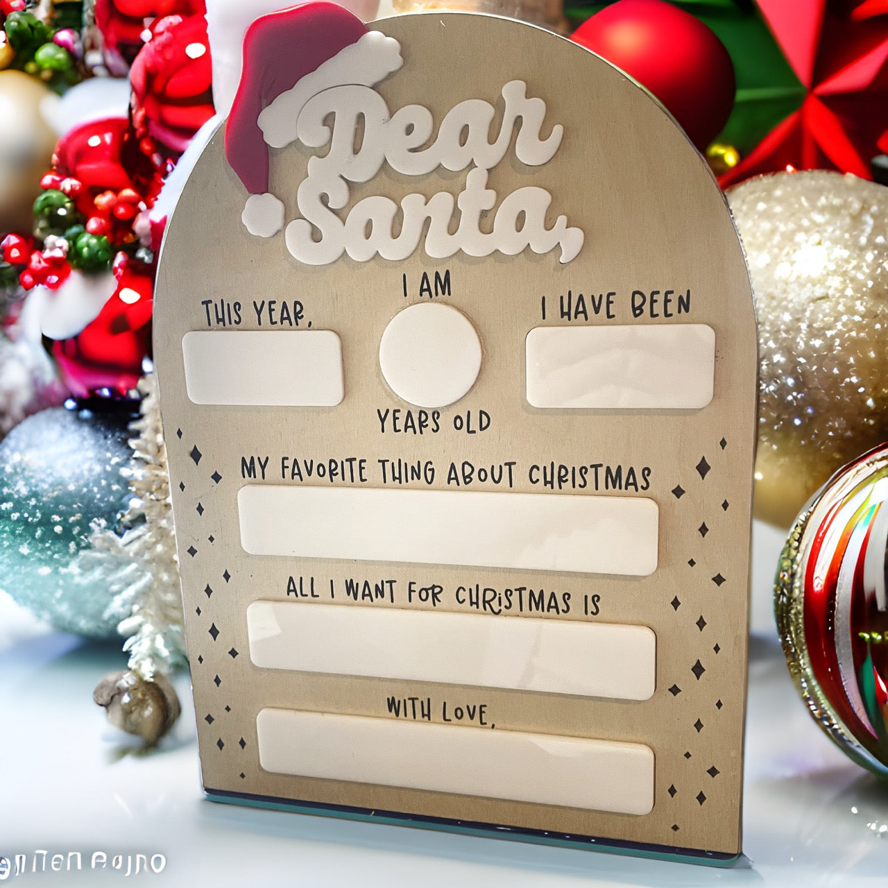 Dear Santa Sign