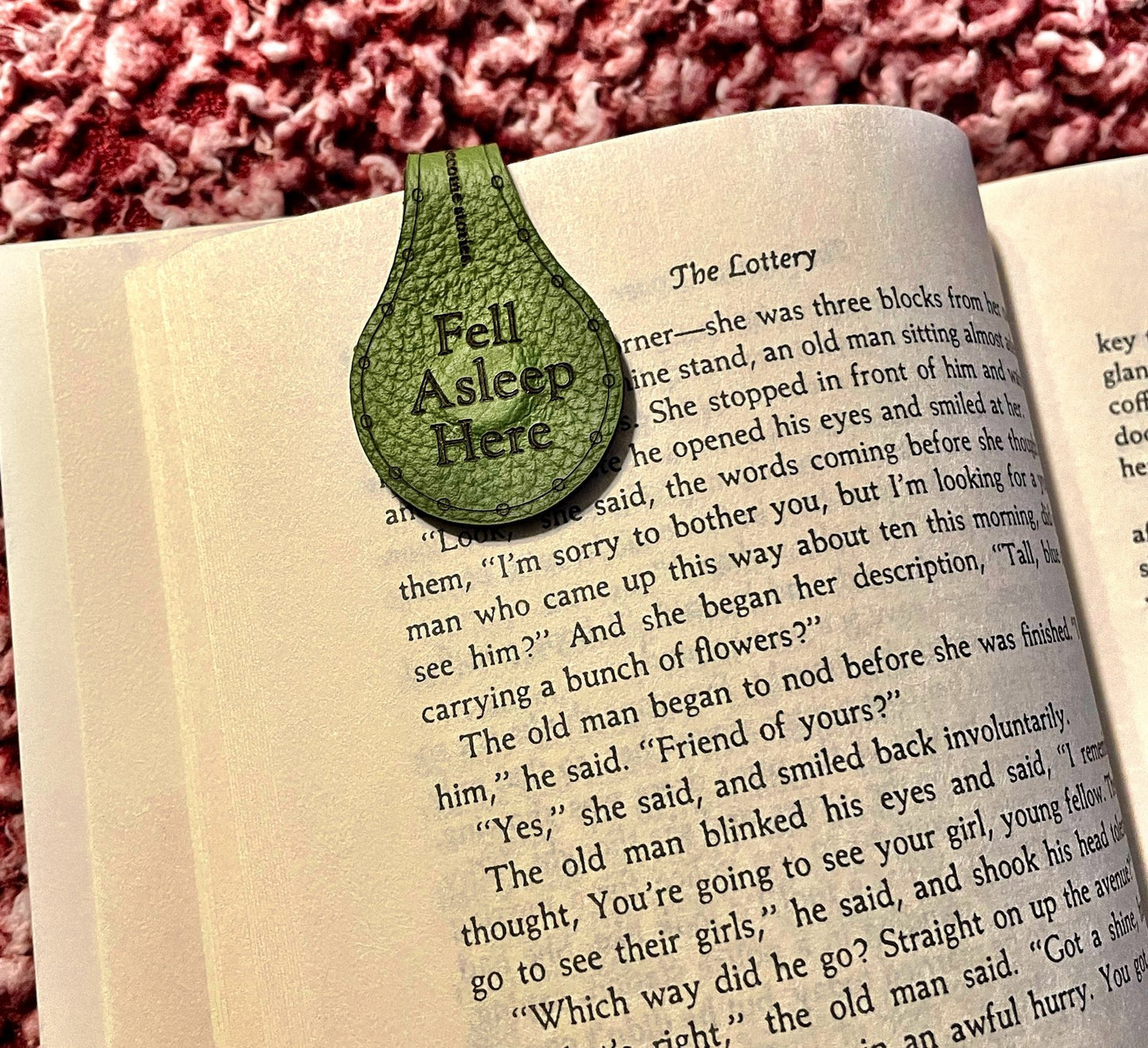 Leather Magnetic Bookmark